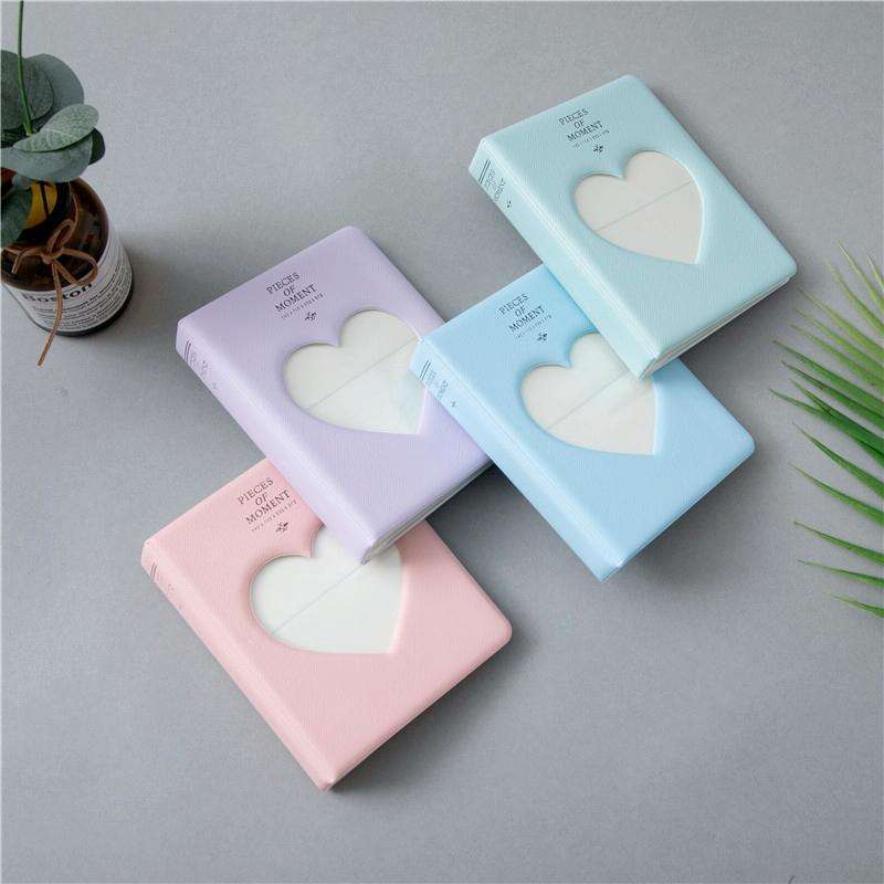 Hollow Heart 64 Pockets Photo Book Album Name Card Holder for Fujifilm Instax Mini 8 /7s /70 /25 ...