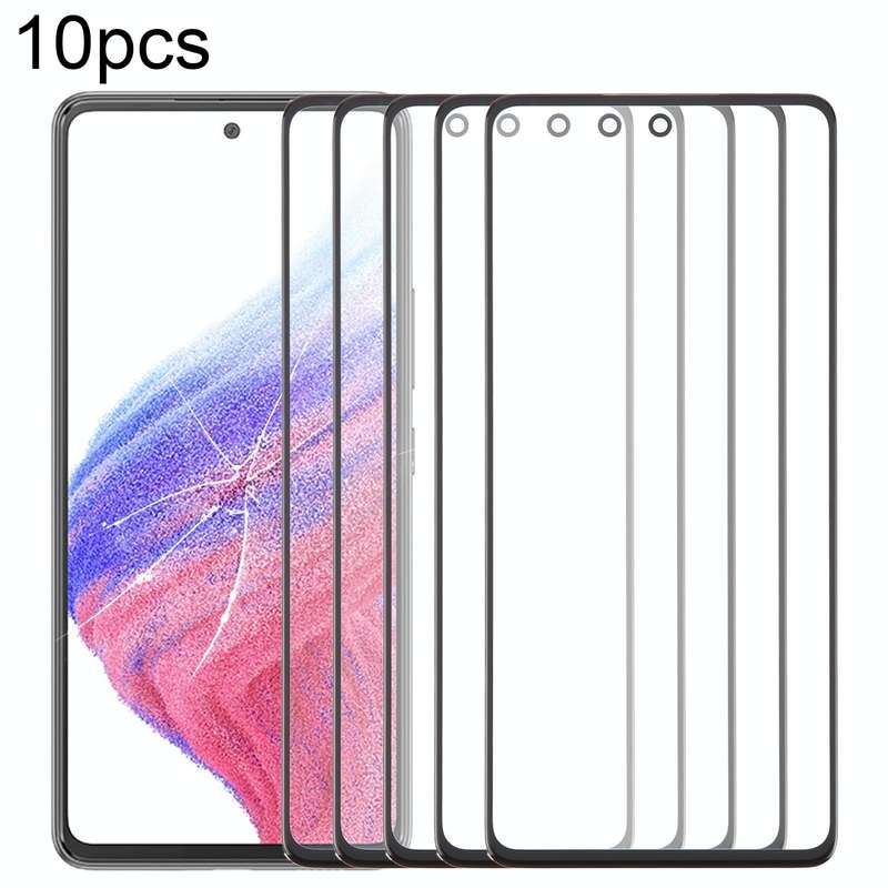 For Samsung Galaxy A53 5G SM-A536B 10pcs Front Screen Outer Glass Lens with OCA Optically Clear A...