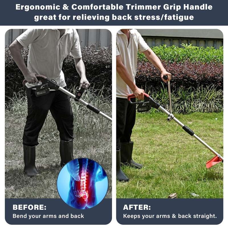 String Grass Trimmer Handle Grip for Lawn Care Landscaping