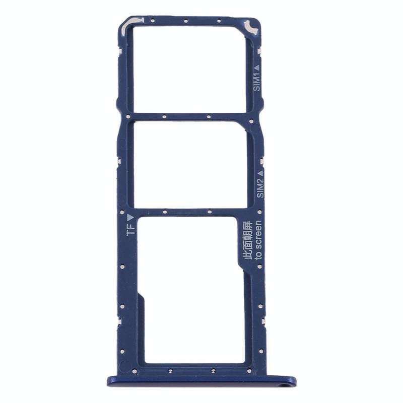 SIM Card Tray + SIM Card Tray + Micro SD Card Tray for Huawei Honor 8A Pro (Blue)