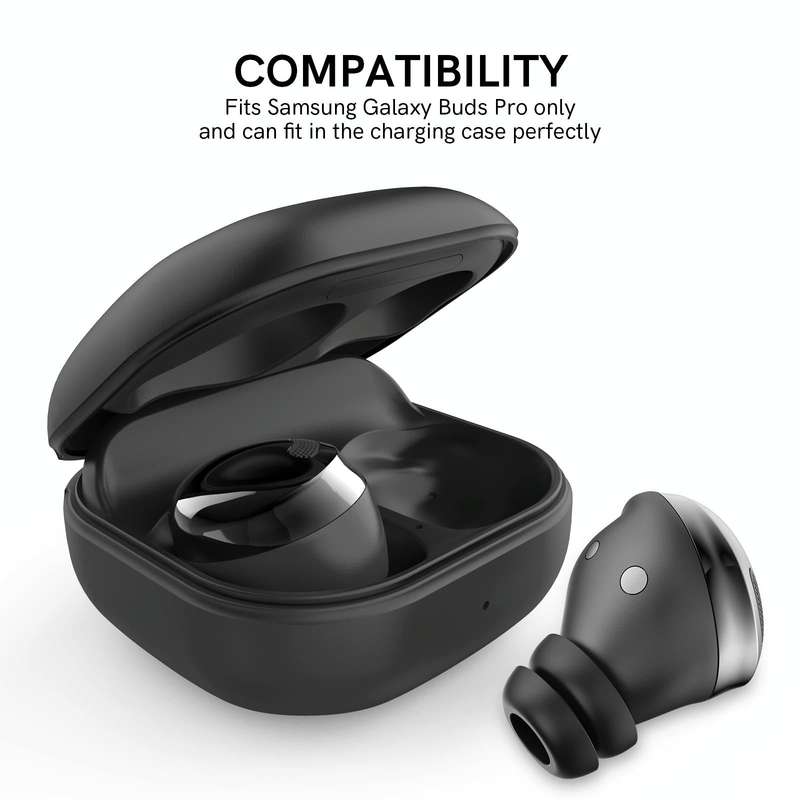 For Samsung Galaxy Buds Pro AhaStyle PT168 Silicone Earphone Earcups, Size:L(Black)