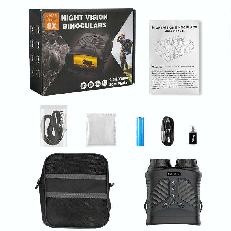 DT39 3 inch IPS Screen Binoculars Digital Binoculars Night Vision(Black)