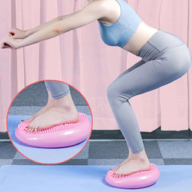 Thick Explosion-proof Yoga Special Massage Balance Cushion, Diameter: 33cm, Specification:With Ga...