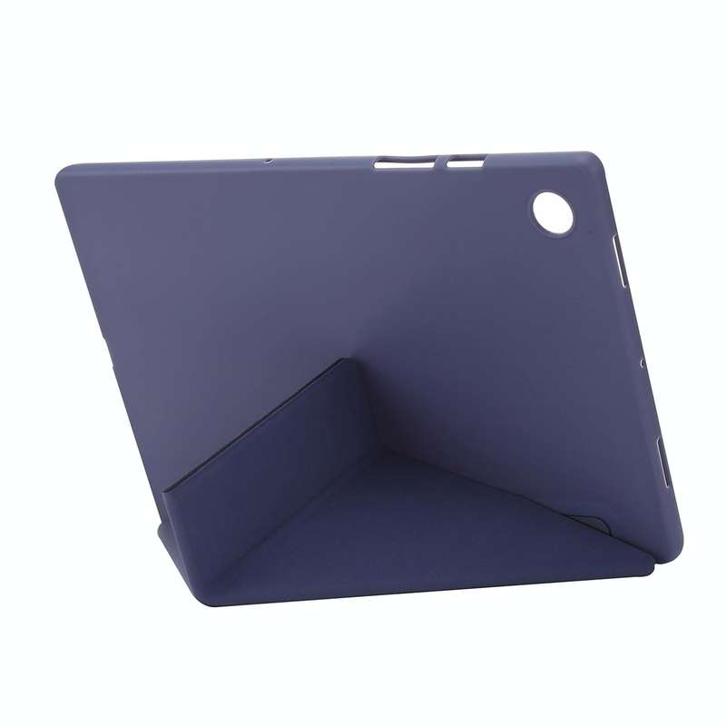 For Samsung Galaxy Tab A8 10.5 2021 Deformation Transparent Acrylic Horizontal Flip PU Leather Ta...