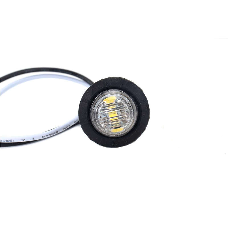 A5012 White Light 10 in 1 Truck Trailer LED Round Side Marker Lamp