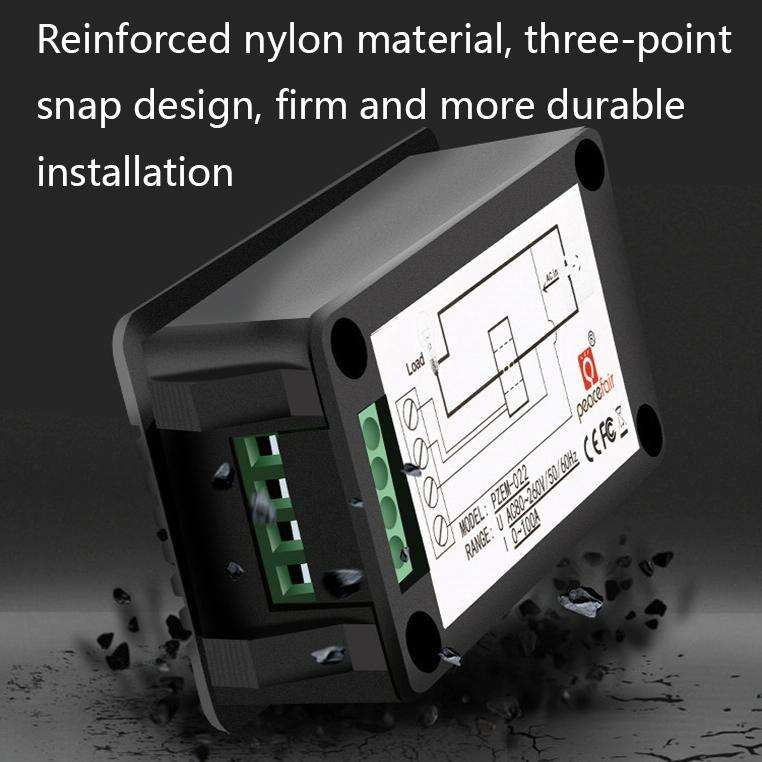 Peacefair English Version Multifunctional AC Digital Display Power Monitor, Specification: 5A