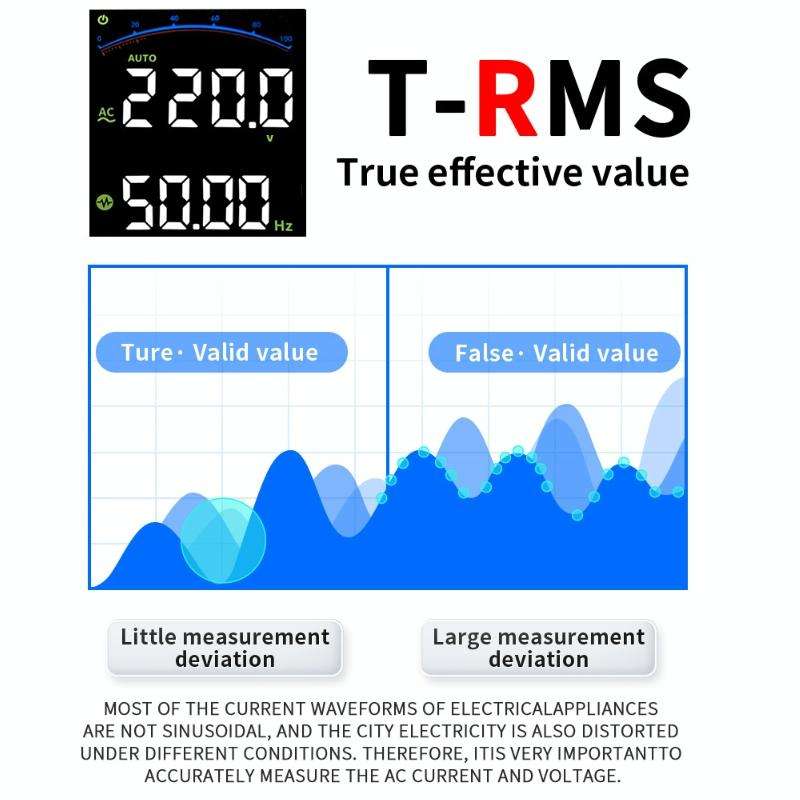 FNIRSI S1 Digital High Precision Fully Automatic Digital Multimeter(Blue)