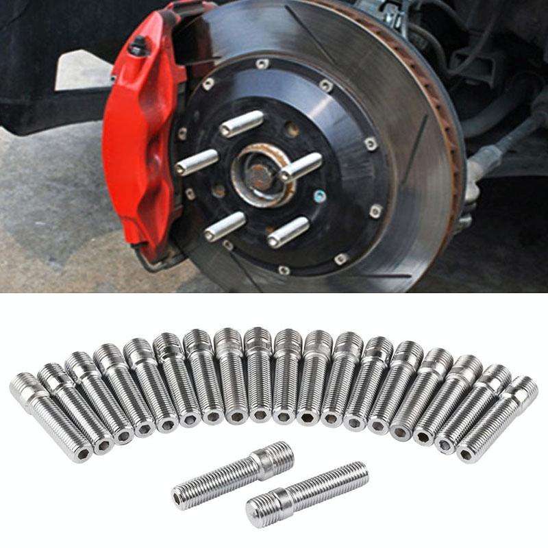 20 PCS 5.8cm Universal Car Modification Extended Wheels Stud Conversion M12x1.25 to M12x1.5 Screw...