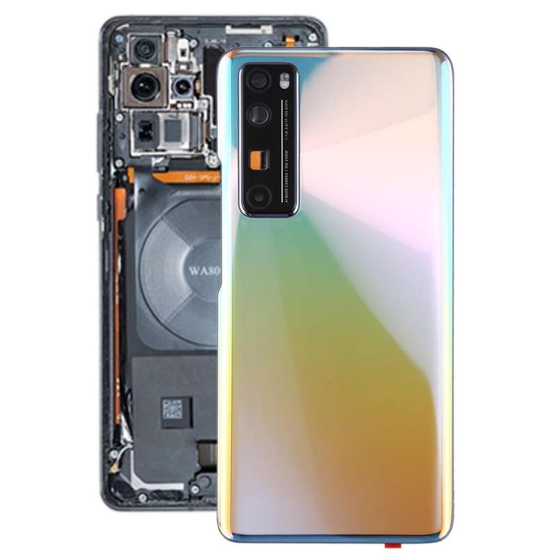 Original Battery Back Cover with Camera Lens Cover for Huawei Nova 7 Pro 5G(Silver)