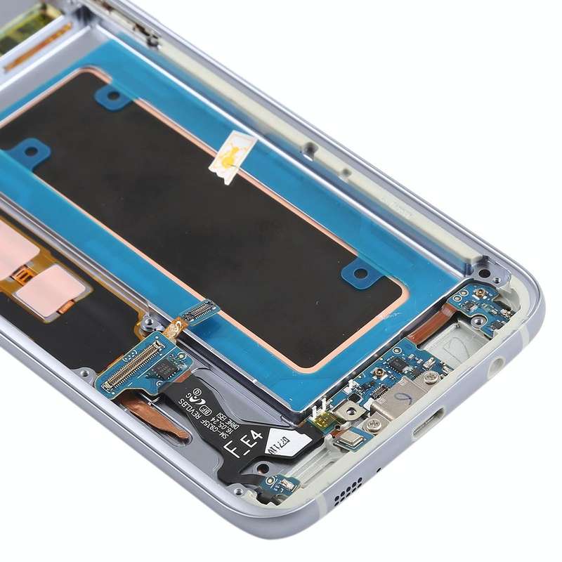 Original Super AMOLED Material LCD Screen and Digitizer Full Assembly(with Frame / Charging Port ...