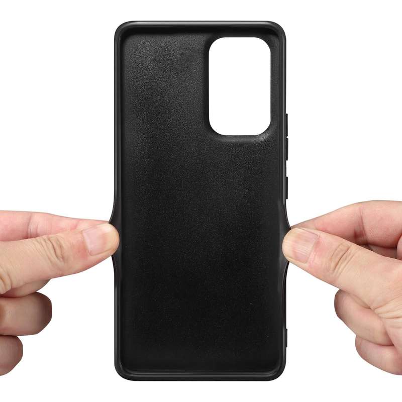 For Samsung Galaxy A24 5G Denior PU Back Cover Card Slot Holder Phone Case(Blue)