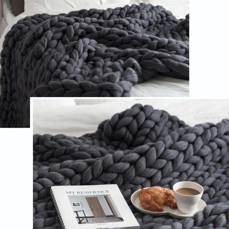 Fashion Handmade Polyester Blanket, Size:60X60cm(Yellow)
