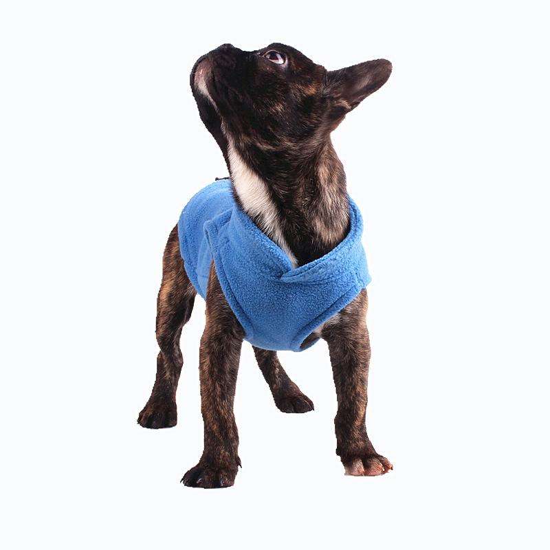 Winter Polar Flannel Pet Clothes French Bulldog Coat Pug Costumes Jacket for Dogs for Puppy Dogs,...