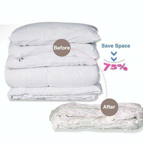 PE + PET Large Vacuum Pumping Compression Bags / Pouch Clothes Quilt Finishing Dust Bag Pouch, Si...