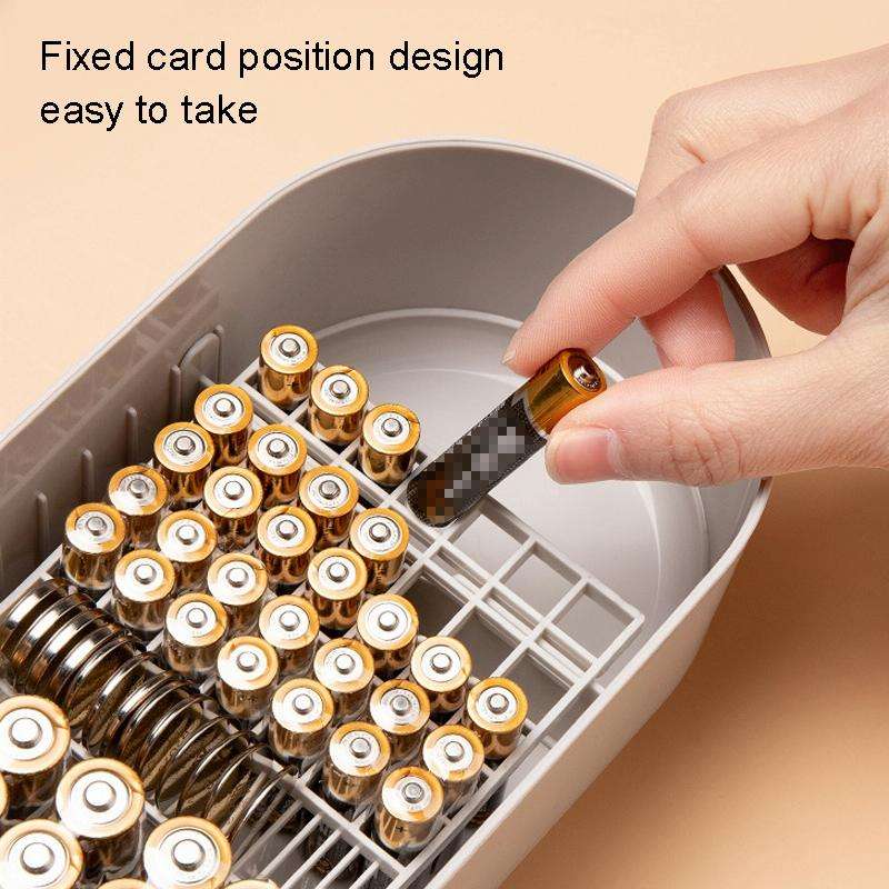 Household Battery Storage Box Data Cable Charger Storage Organizer Box, Color: Pink 3 Layer