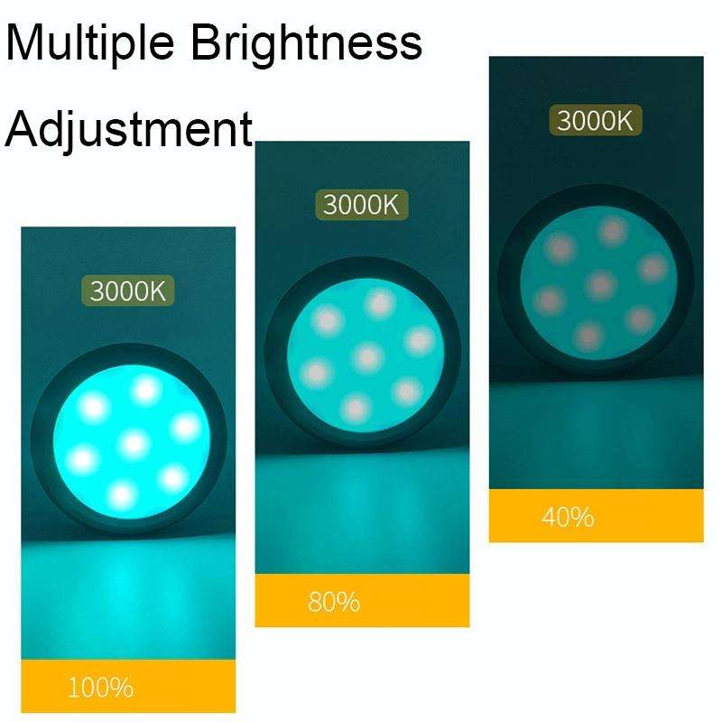 TL009-RGB Wireless Timer Dimming Night Lights Party RGB Atmosphere Lights with Remote Control(White)