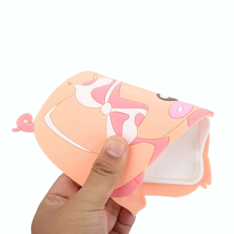 For Samsung Galaxy A53 5G Crossbody Cartoon Silicone Phone Case(Pig)