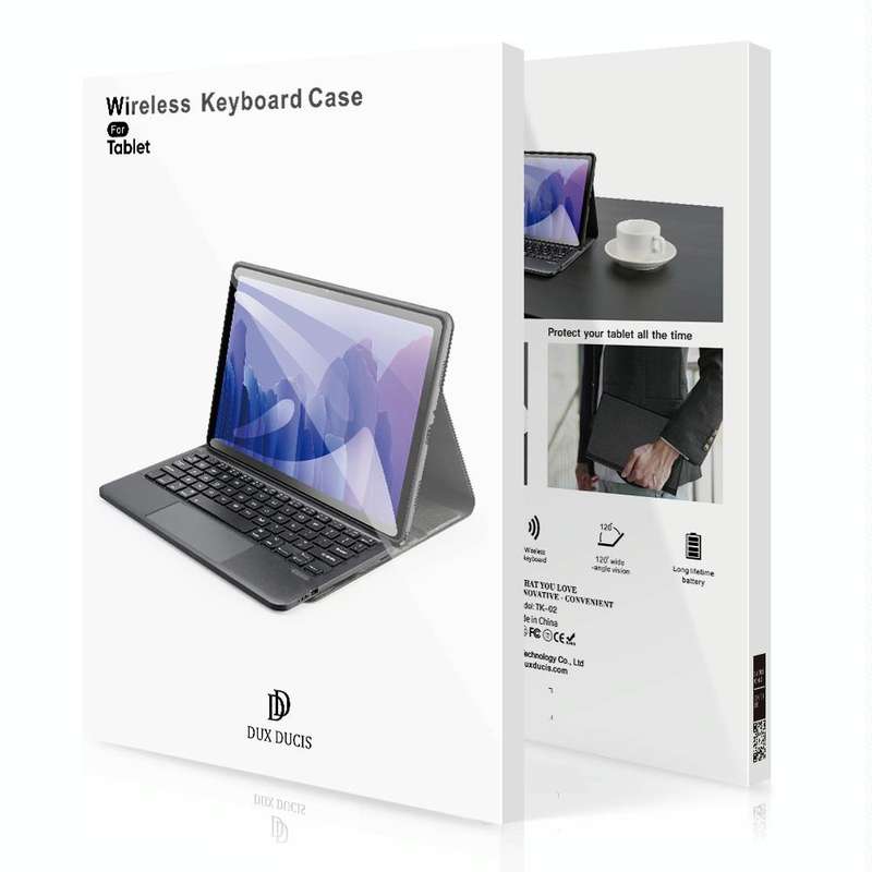 For Samsung Galaxy Tab A9 X110/X115 DUX DUCIS TK Series Wireless Bluetooth Keyboard Tablet Case(B...