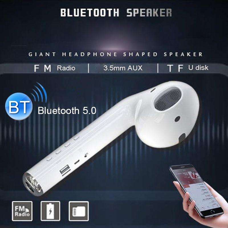 MK101 Creative Big Headphones Shape Sound Heavy Subwoofer Wireless Bluetooth Speakers, Support US...