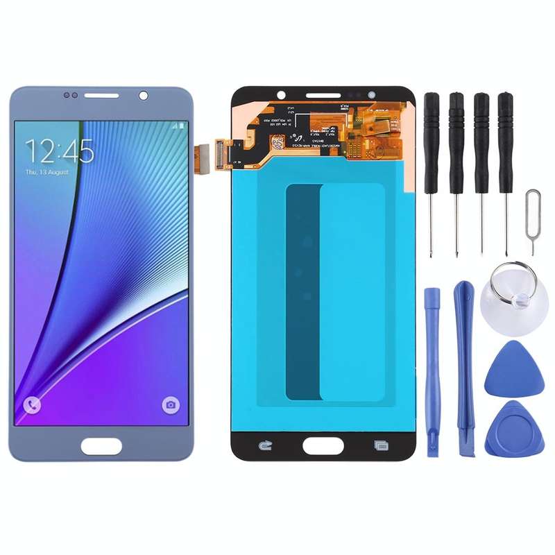 5.5 inch OLED LCD Screen for Samsung Galaxy Note 5 with Digitizer Full Assembly (Baby Blue)