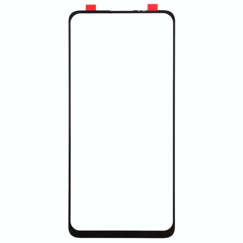 For Vivo Z5x Front Screen Outer Glass Lens (Black)