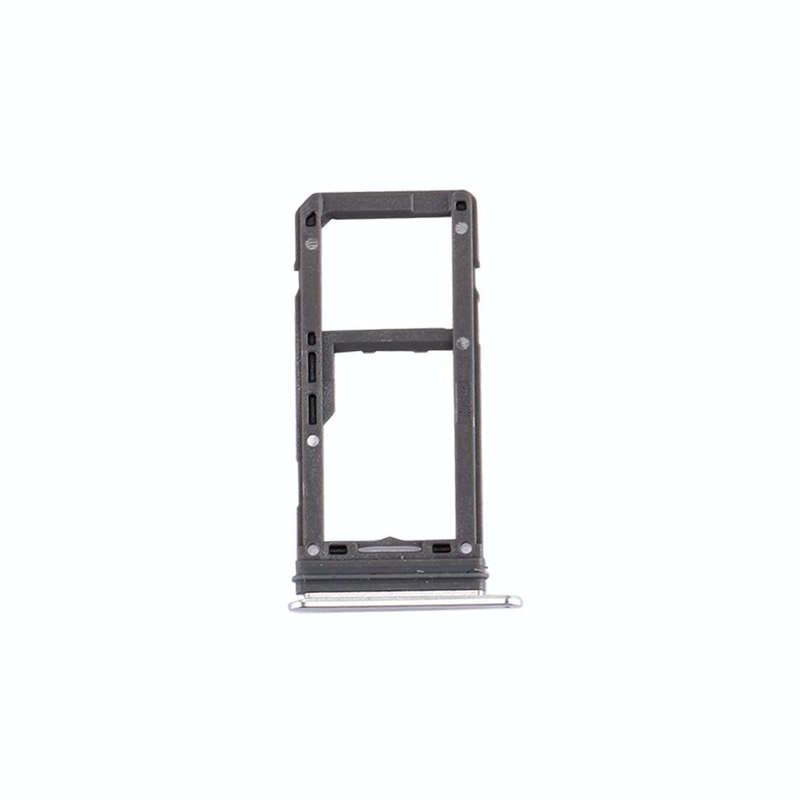 For Galaxy S8 SIM Card Tray + Micro SD Tray (Silver)