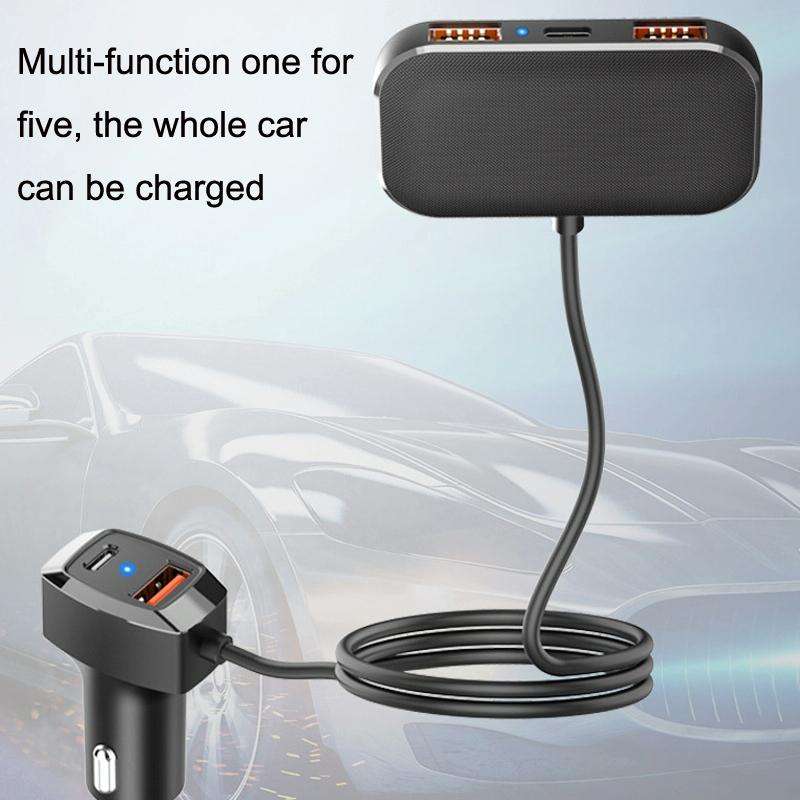 SC02 5 In 1 Mobile Phone Fast Recharge Car Charger