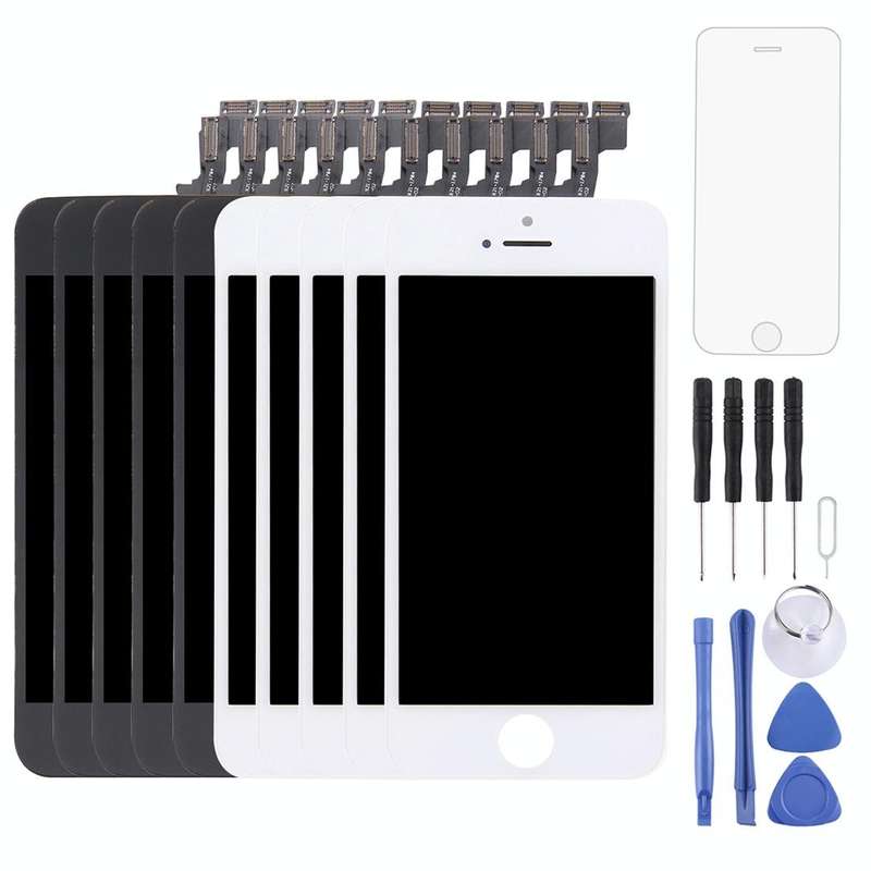 5PCS Black + 5 PCS White TFT LCD Screen for iPhone 5S with Digitizer Full Assembly