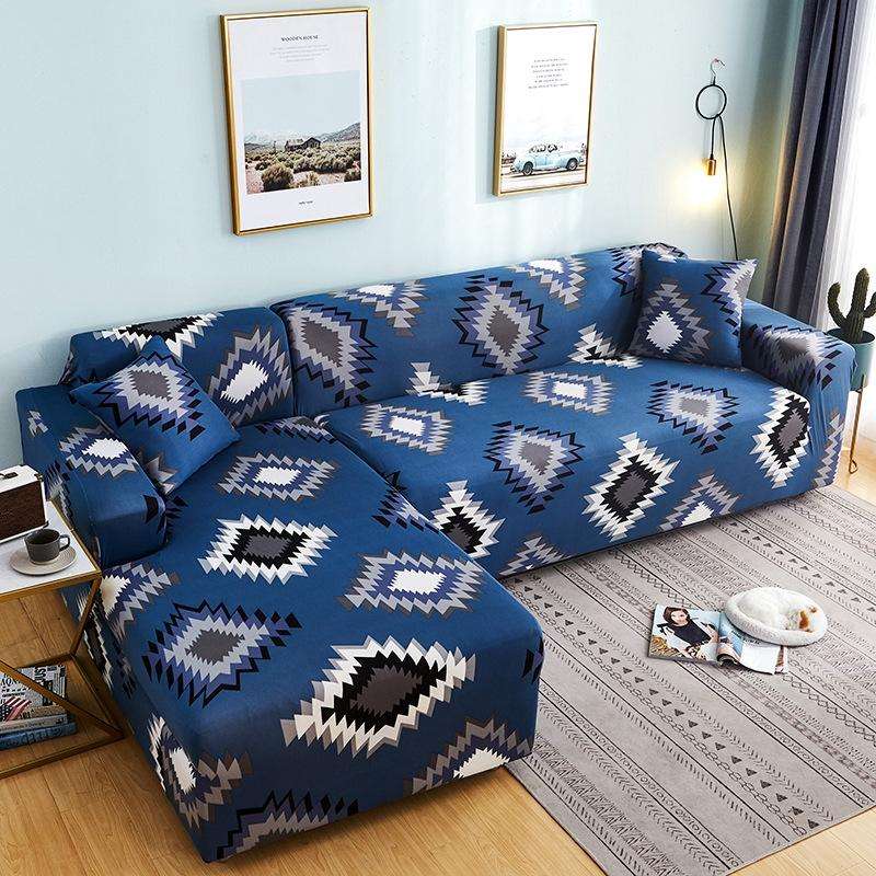 Fabric High Elastic All Inclusive Lazy Sofa Cover, Size: 3 Persons(Phantom Z)