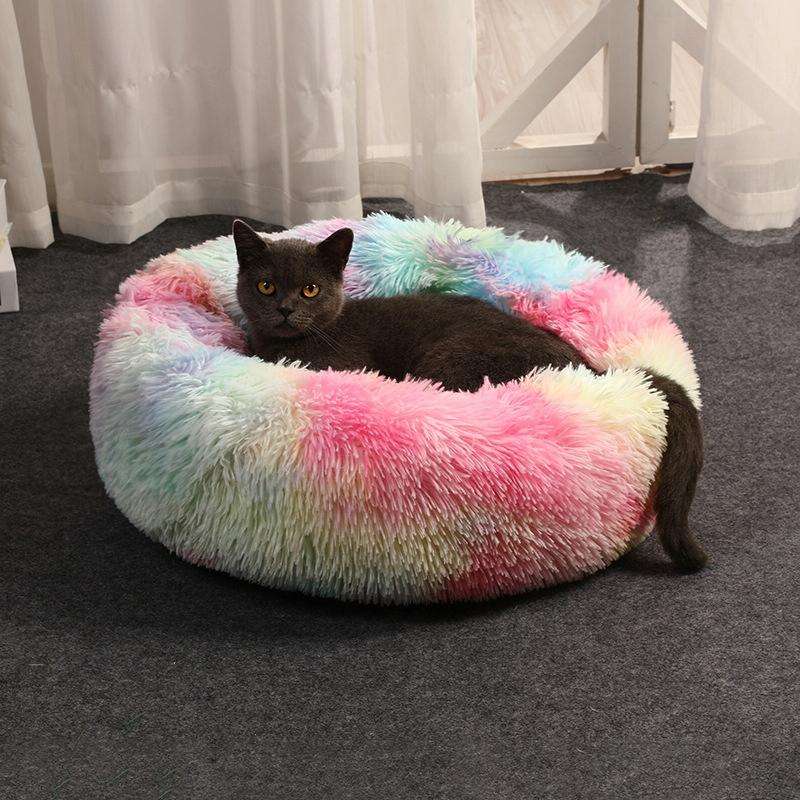 Plush Pet Bed Deep Sleep Pet Pad, Specification: 50cm(Light Blue)