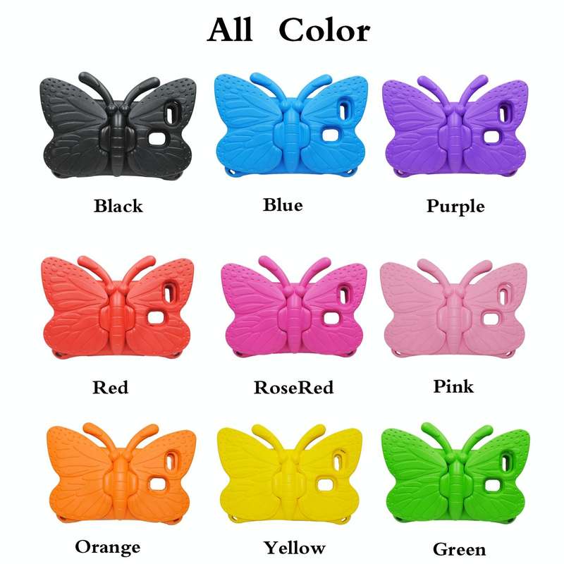 For Amazon Kindle Fire HD 8 2020 Butterfly Bracket Style EVA Children Falling Proof Cover Protect...