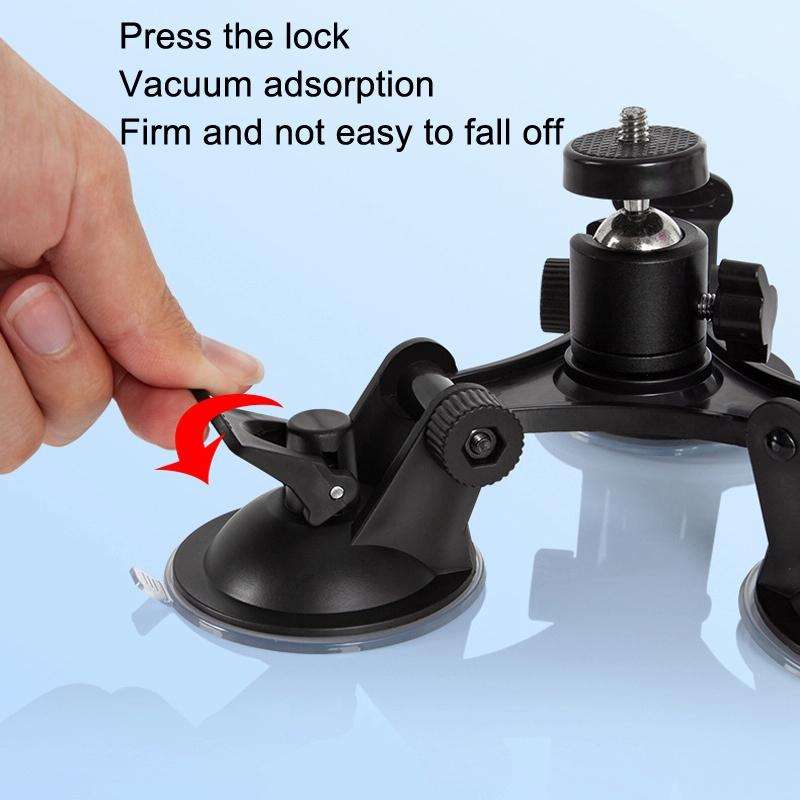 Car General Purpose Vehicle Bracket Suction Cup Fixed Glass Video Shooting Base, Shape: Suction C...