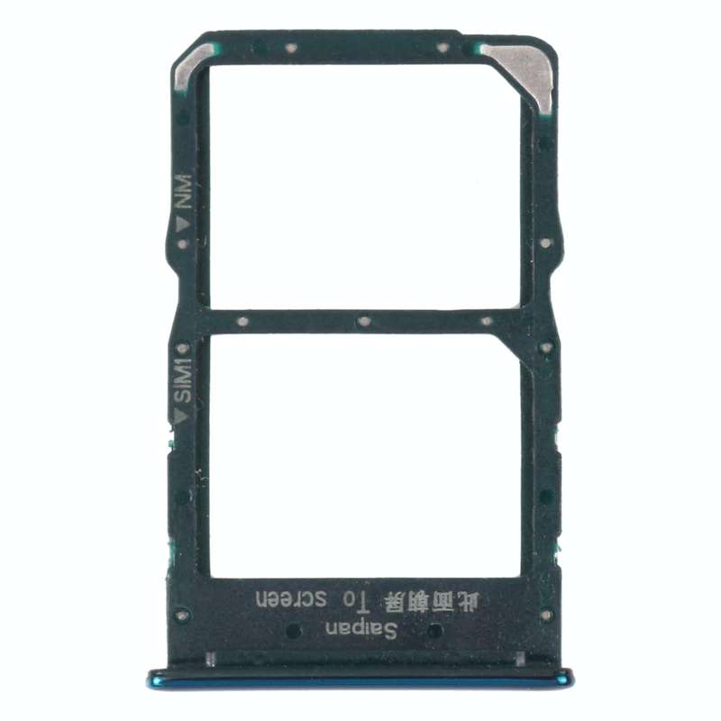 SIM Card Tray + NM Card Tray for Huawei Mate 30 Lite (Green)