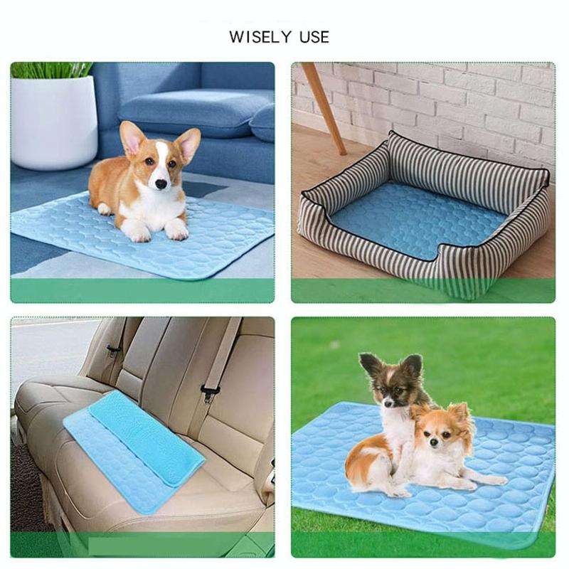 SFB104 Summer Cooling Mats Blanket Ice Pet Dog Cat Bed Mats, Size:63x50cm(Pink)
