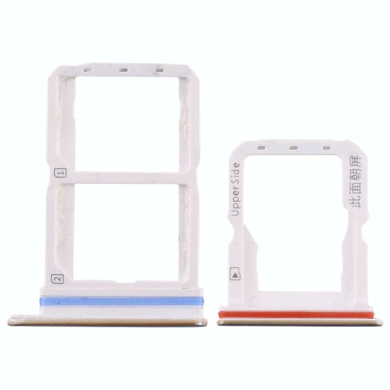 For Vivo S1 Pro SIM Card Tray + SIM Card Tray + Micro SD Card Tray (Silver)