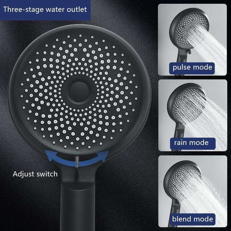 Home Handheld Silicone Supercharged Shower Nozzle, Style: White