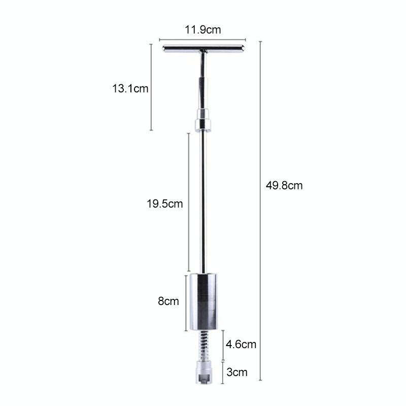 19 in 1 Auto Repair Body Tool Kit Paintless Dent Repair Hail Removal Silver T Bar Slide Hammer De...