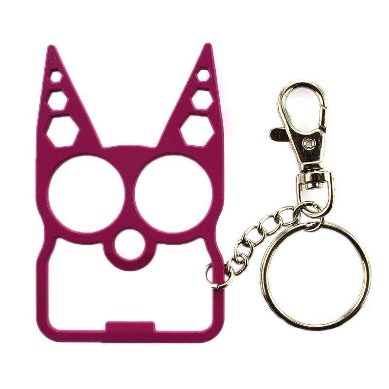 2 PCS 6 In 1 Multifunctional Keychain Zinc Alloy Bottle Opener(Pink)
