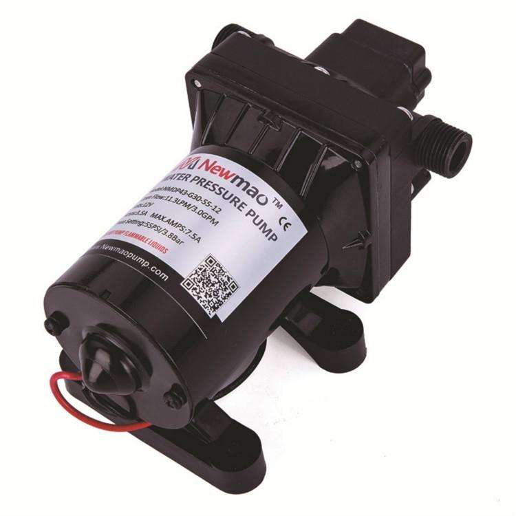 Newmao Reciprocating Diaphragm Pump DC Small Water Pump, EU Plug(DC 12V)