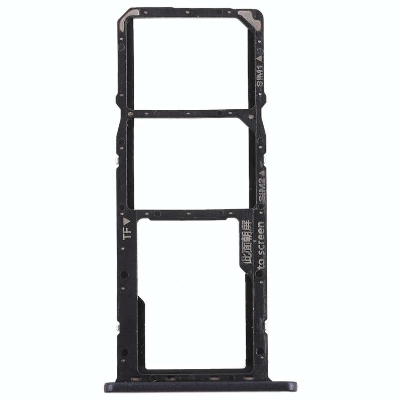 SIM Card Tray + Micro SD Card Tray for Huawei Honor 8C (Black)