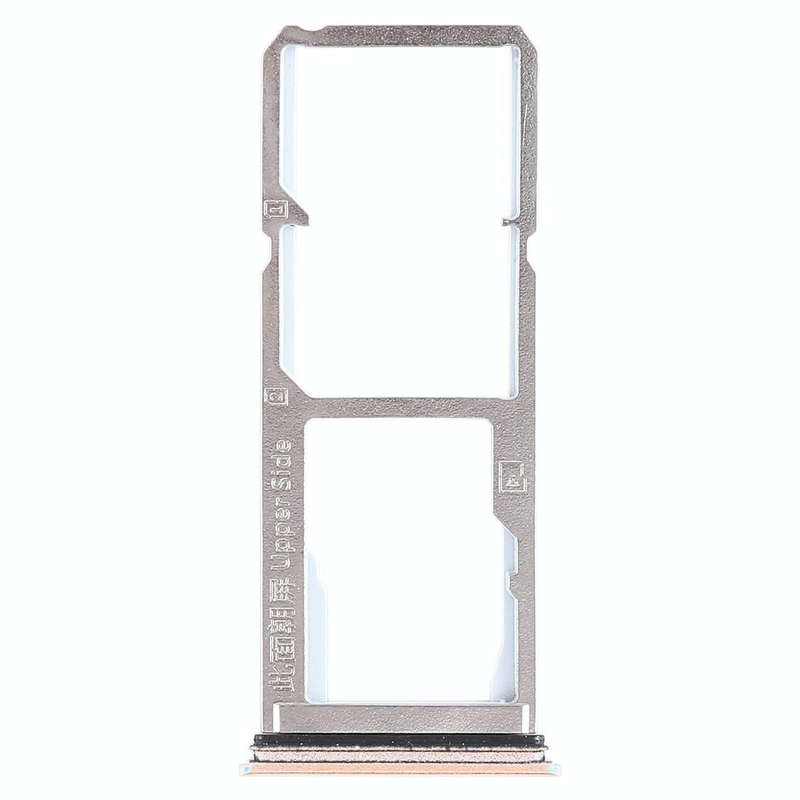 For Vivo Y75 2 x SIM Card Tray + Micro SD Card Tray (Gold)