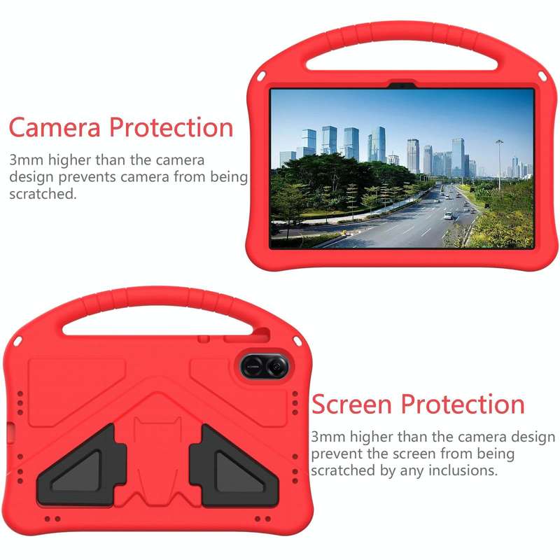 For Honor Pad X9 EVA Shockproof Tablet Case with Holder(Red)