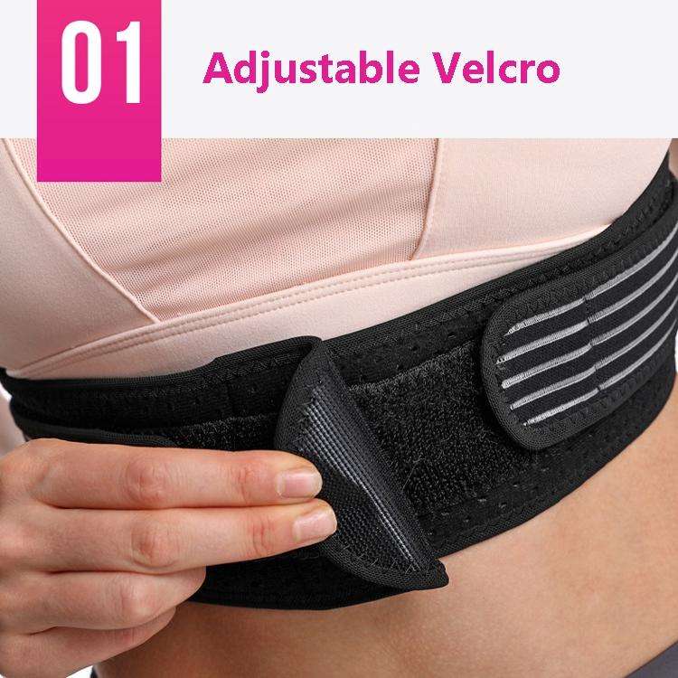 Unisex Dual Compression Back Support Correction Belt Hunchback Corrector, Specification: Free Siz...