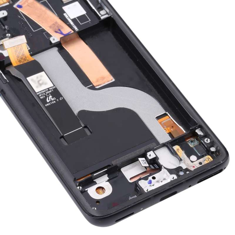 Original AMOLED LCD Screen for Asus Zenfone 8 ZS590KS Digitizer Full Assembly with FrameBlack)