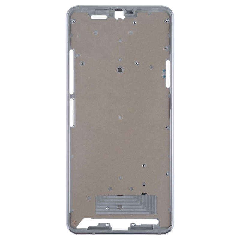 Front Housing LCD Frame Bezel Plate for LG G7 ThinQ / G710 (Silver)