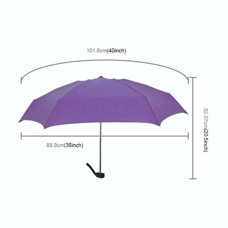 Mini Capsule Pocket Umbrella Windproof Foldable Travel Compact Umbrella(Purple)