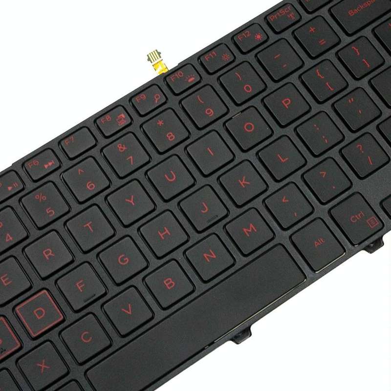 Backlight Laptop Keyboard For Dell 15-9550 / 15-3000 / 15-5542(Red Word)