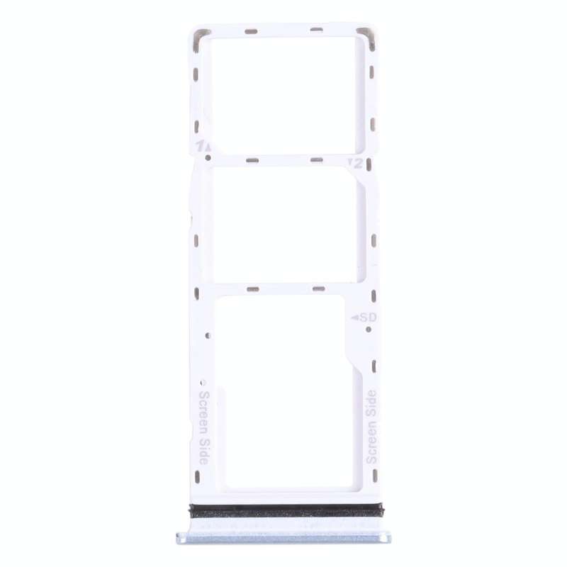 For Infinix Note 8i X683 SIM Card Tray + SIM Card Tray + Micro SD Card Tray (Grey)