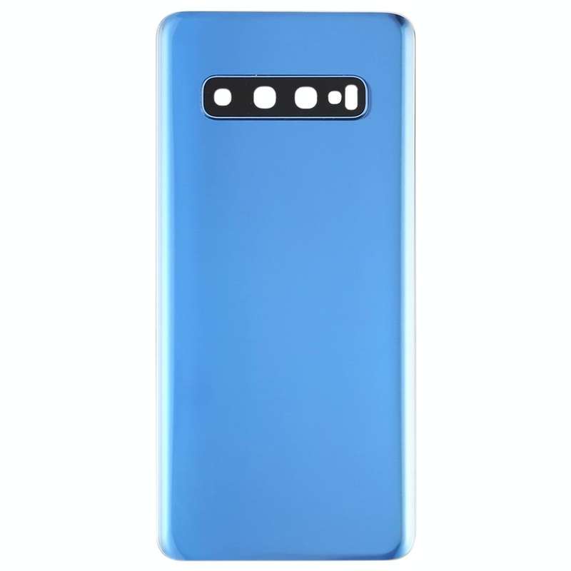 For Galaxy S10 Battery Back Cover with Camera Lens (Blue)