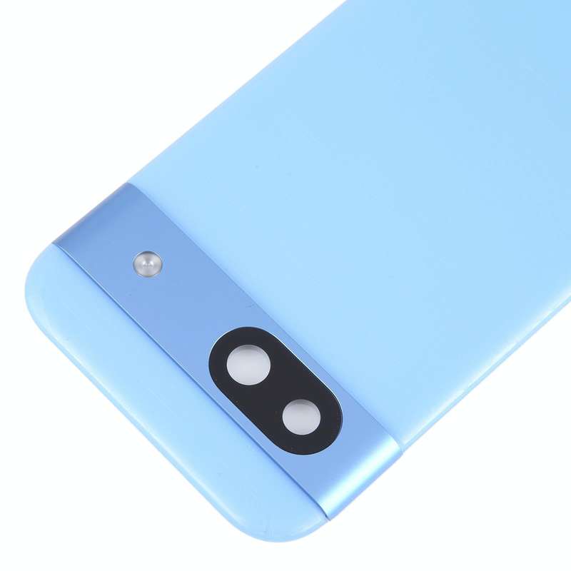 For Google Pixel 8A Battery Back Cover with Camera Lens Cover(Blue)